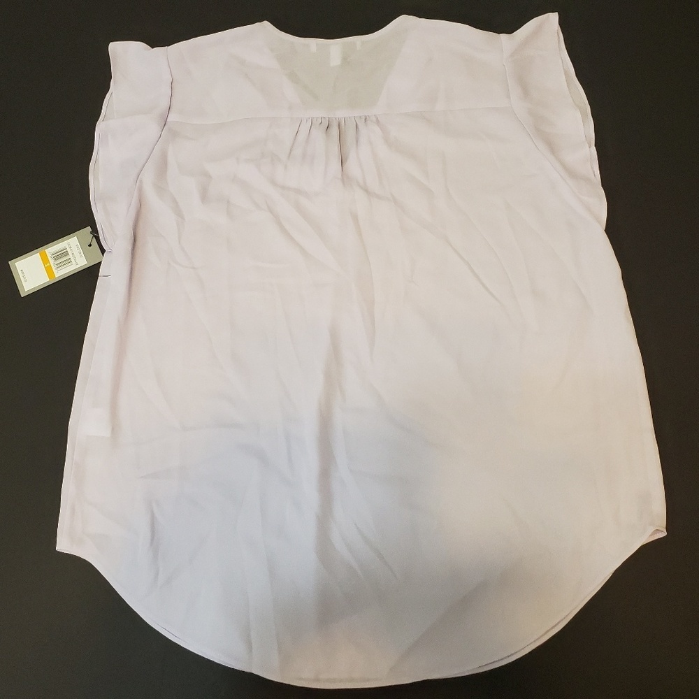 CHAUS New York women's short sleeve lavender S top